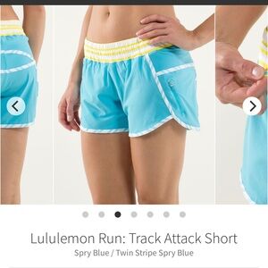 Lululemon Athletica Spry Blue Athletic Shorts